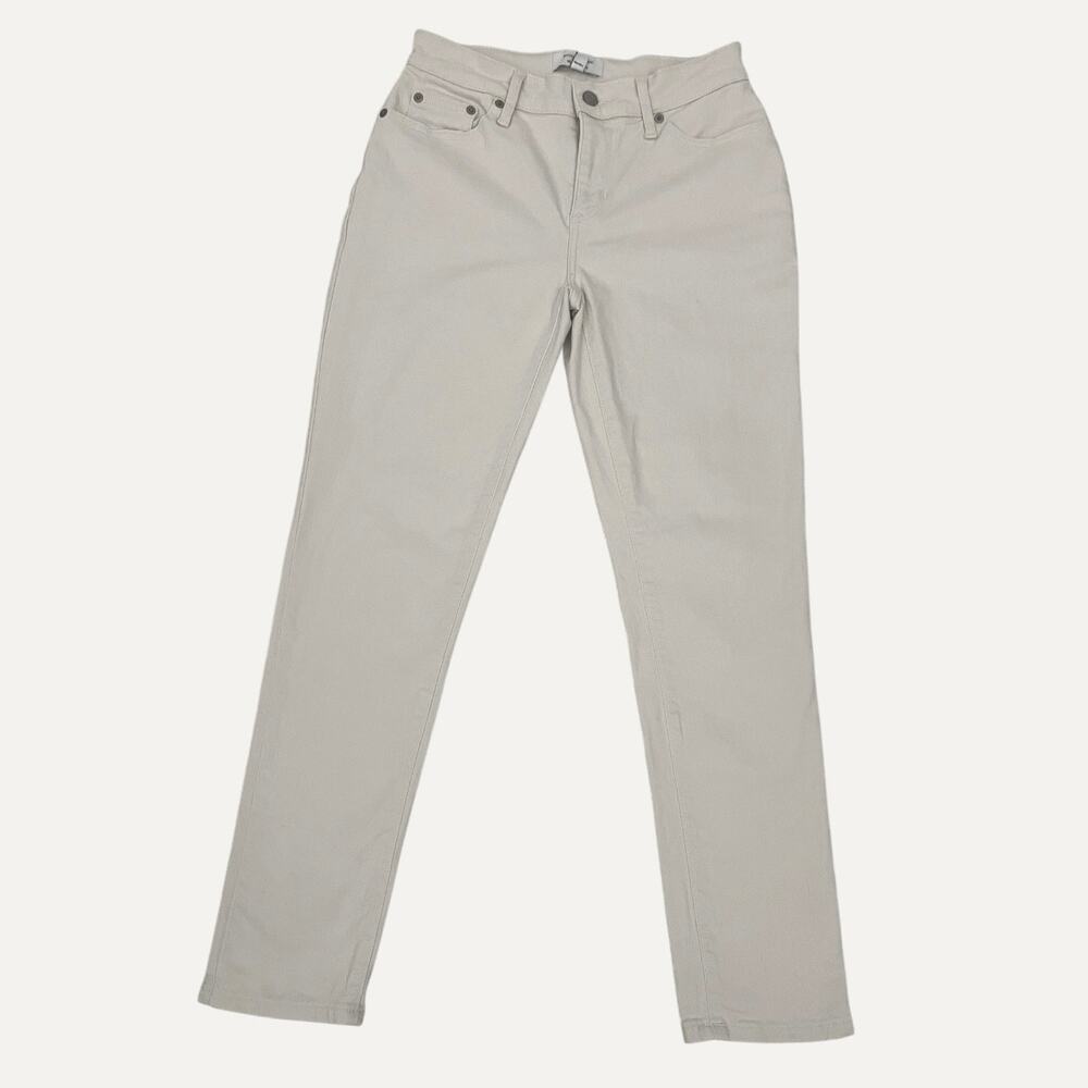 Banana Republic Cream Denim Girlfriend Jean